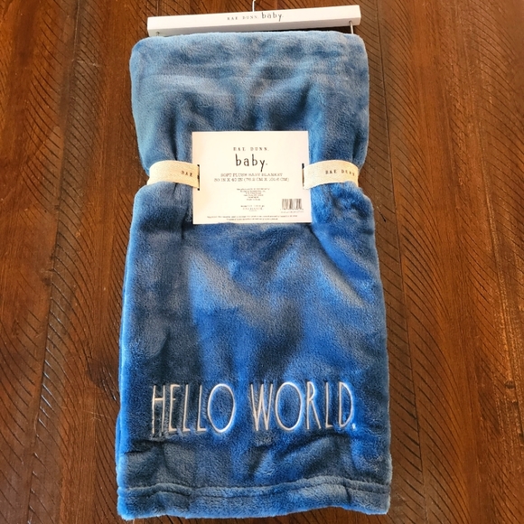 Rae Dunn Other - Rae Dunn "Hello World." baby blanket